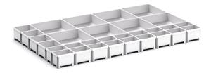 30 Compartment Box Kit 75+mm High x 800W x 525D drawer Bott Drawer Cabinets 800 Width x 525 Depth 37/43020803 Cubio Plastic Box Kit EKK 8575 30 Comp.jpg